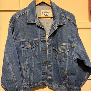 Camel Denim Jacket - Classic Blue Jean Jacket